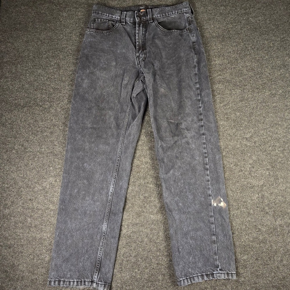 Vans x Nick Michel Black Denim Jeans Relaxed Fit Skate Distressed Men's 32x30